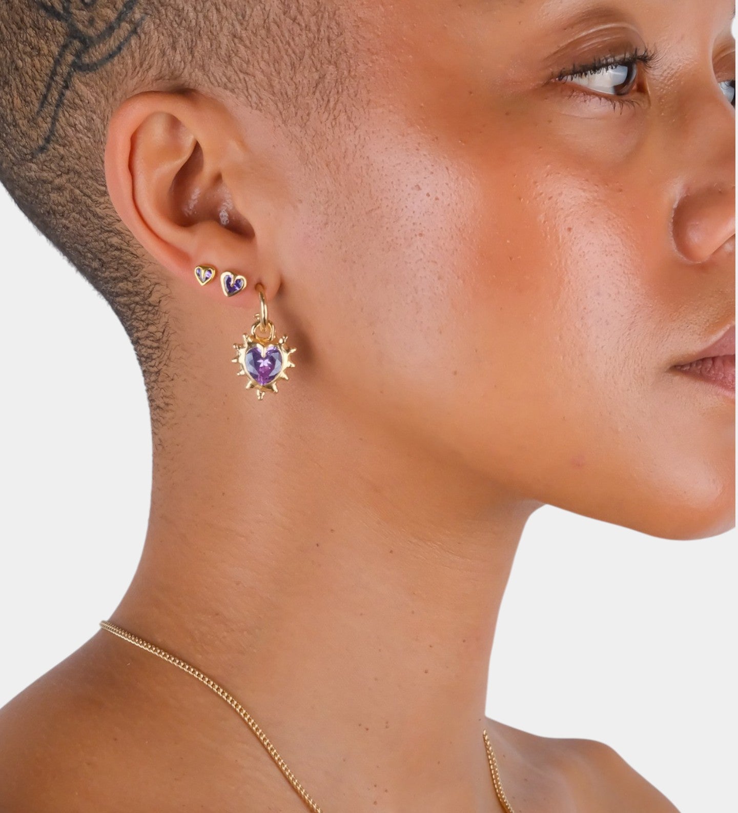 Tiny Heart Studs