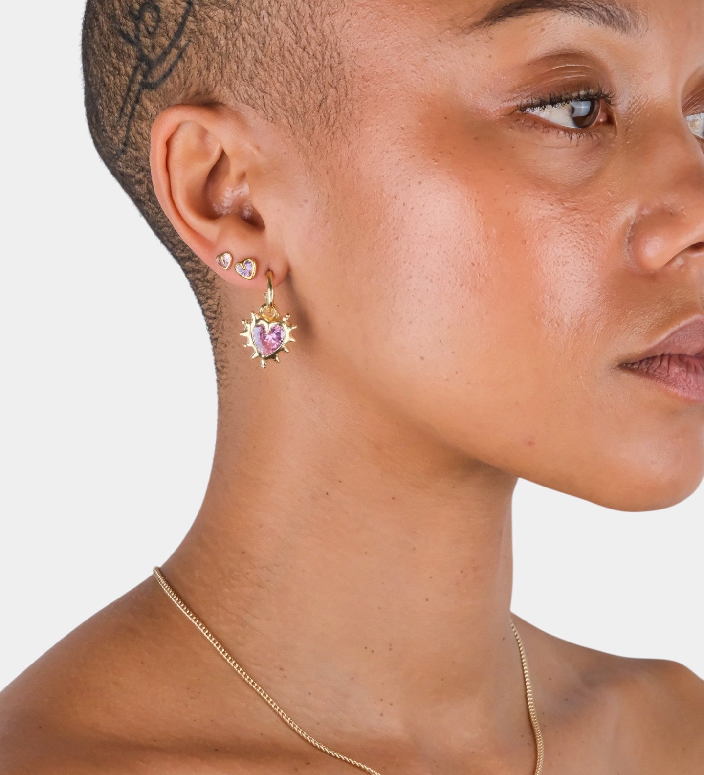 Tiny Heart Studs